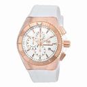 Technomarine Cruise Star Chronograph Antique Silver Dial White Silicone Men's Watch 115036