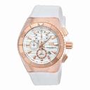 Technomarine Cruise Star Chronograph Antique Silver Dial White Silicone Men's Watch 115047
