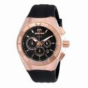 Technomarine Cruise Star Chronograph Black Dial Black Silicone Unisex Watch 115034