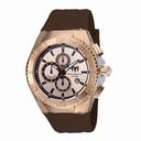 Technomarine Cruise Star Rose Dial Brown Silicone Men's Watch 115217