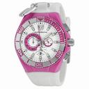 Technomarine Locker Chronograph White and Pink Silicone Unisex Watch 112014