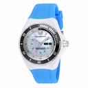 Technomarine Sea Manta White Mother of Pearl Dial Blue Silicone Ladies Watch 115122