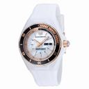 Technomarine Sea Manta White Mother of Pearl Dial White Silicone Ladies Watch 115121