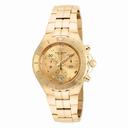 Technomarine Sea Pearl Chronograph Gold Dial 18kt Gold-plated Men's Watch 715004
