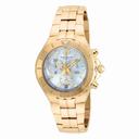 Technomarine Sea Pearl Chronograph Mother of Pearl Dial 18kt Gold-plated Men's Watch 715003