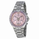 Technomarine Sea Pearl Chronograph Pink Dial Stailness Steel Ladies Watch 713013