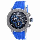 Technomarine Titanium Reef Black Carbon Fiber Dial Blue Silicone Men's Watch 515003