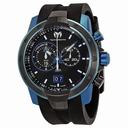 Technomarine UF6 Chronograph Black Dial Black and Blue PVD Stainless Steel Men's Watch 611004