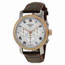 Tissot Bridgeport Automatic Chronograph Silver Dial Brown Leather Watch T097.427.26.033.00