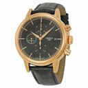 Tissot Carson Automatic Chronograph Black Dial Black Leather Men's Watch T0854273606100