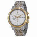 Tissot Carson Automatic Chronograph White Dial Two-tone Men's Watch T0854272201100