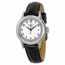 Tissot Carson White Dial Black Leather Ladies Watch T0852101601200