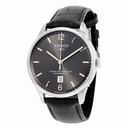 Tissot Chemin Des Tourelles Automatic Black Gunmetal Dial Black Leather Men's Watch T099.407.16.447.00