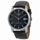 Tissot Classic Black Dial Black Leather Men's Watch T0874074605700