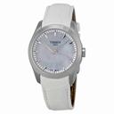 Tissot Couturier Grande  Mother of Pearl Dial White Leather Ladies Watch T0352461611100