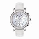 Tissot Dressport Mother Of Pearl Dial White Synthetic Stainless Steel With Diamonds Ladies Watch T0502176711700
