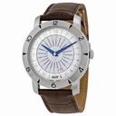 Tissot Heritage Navigator Silver Dial Brown Leather Men's Watch T0786411603700