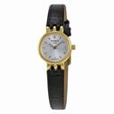 Tissot Lovely Silver Dial Black leather Ladies Watch T058.009.36.031.00