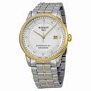 Tissot Luxury Automatic Diamond Silver Dial Two-Tone Stainless Steel Men's Watch T0864082203600