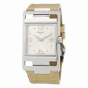 Tissot My T Silver Dial Beige Leather Ladies Watch T0323091603700