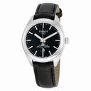 Tissot PR 100 Quartz COSC Lady Black Dial Leather Strap Watch T1012511605100