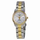 Tissot PR100 Automatic Silver Dial Two-tone Ladies Watch T049.307.22.031.00