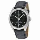 Tissot PR100 Black Dial Black Leather Men's Watch T1014511605100