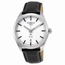 Tissot PR100 Silver Dial Black Leather Men's Watch T1014101603100