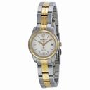 Tissot PR100 White Dial Two-tone Ladies Watch T0492102201700
