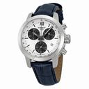 Tissot Prc200 Chronograph White Dial  Blue Leather Ladies Watch T0552171603800