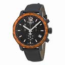 Tissot Quickster Black Dial Black Silicone Men's Watch T0954173605701