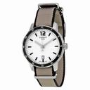 Tissot Quickster Silver Dial Stainless Steel Case Nylon Strap Men's Watch T0954101703700
