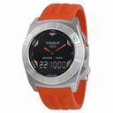 Tissot Racing-Touch Black Dial Black Chronograph Orange Rubber Strap Men's Watch T0025201705101