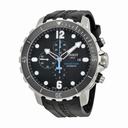 Tissot Seastar Chronograph Automatic Black Dial Black Silicone Rubber Men's Watch T0664271705702
