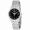 Tissot T-Classic Tradition Black Dial Stainless Steel Ladies Watch T0632101105700