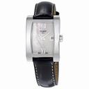 Tissot T-Lady Generosi-T White Mother of Pearl Dial Black Leather Ladies Watch T007.309.16.113.02