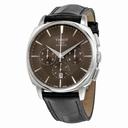 Tissot T-Lord Automatic Chronograph Black Dial Black Leather Men's Watch T0595271605100