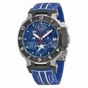 Tissot T Race  Chronograph Blue Dial Blue Silicone Men's Watch T0484172704700