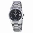 Tissot T-Classic Automatic Black Dial Titanium Ladies Watch T0872074405700