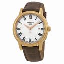 Tissot T-Classic Carson White Dial Rose Gold-tone Men's WatchT0854103601300