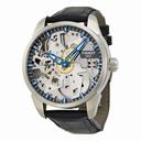 Tissot T-Complication Squelette Skeleton Dial Black Leather Men's Watch T0704051641100