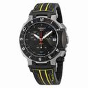 Tissot T-Race Chronograph Black Dial Black Rubber Men's Watch T0484172705103