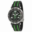 Tissot T-Race Nicky Hayden 2015 Black Dial Black and Green Rubber Band Men's Sports Watch T0924172705701