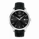 Tissot Tradition Grey Dial Dark Grey Leather Men's Watch T0636101608700