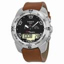 Tissot T-Touch Black Dial Tan Leather Men's Watch T0134201605110