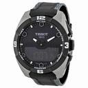 Tissot T-Touch Expert Solar Black Analog Digital Dial Black Leather Men's Watch T0914204605101