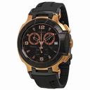 Open Box - Tissot T-Race Chronograph Rose Gold-tone Case Black Rubber Men's Watch T0484172705706