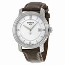 Tissot Bridgeport Quartz Silver Dial Brown Leather Men's Watch T0974101603800