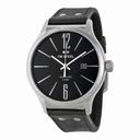 TW Steel Slim Line Silver Dial Black Leather Men's Watch TW1300
