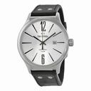 TW Steel Slim Line Silver Dial Black Leather Men's Watch TW1301